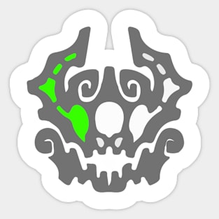 Monster knight face art Sticker